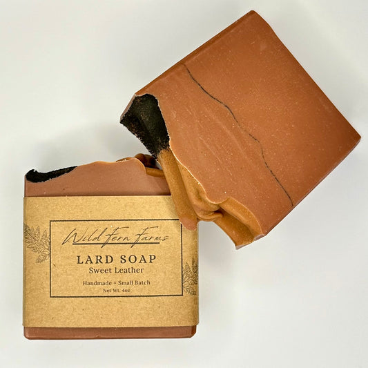 Lard Soap; Sweet Leather