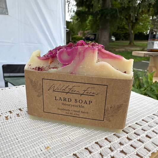 Lard Soap; Honeysuckle