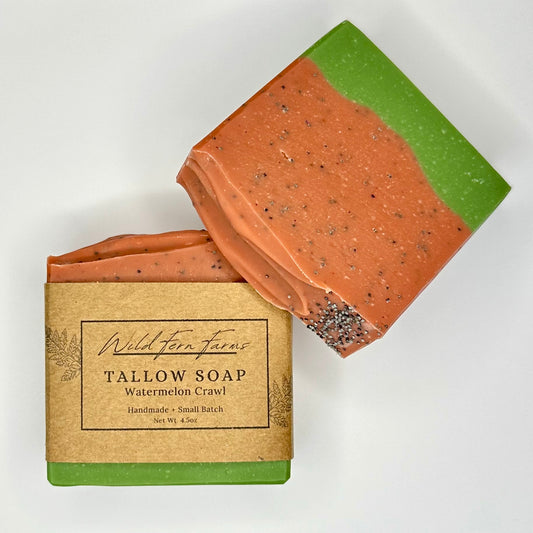 Tallow Soap; Watermelon Crawl