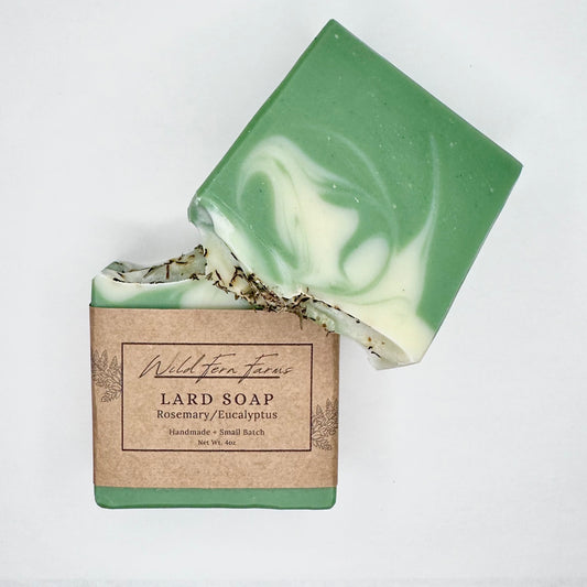 Lard Soap; Rosemary/Eucalyptus