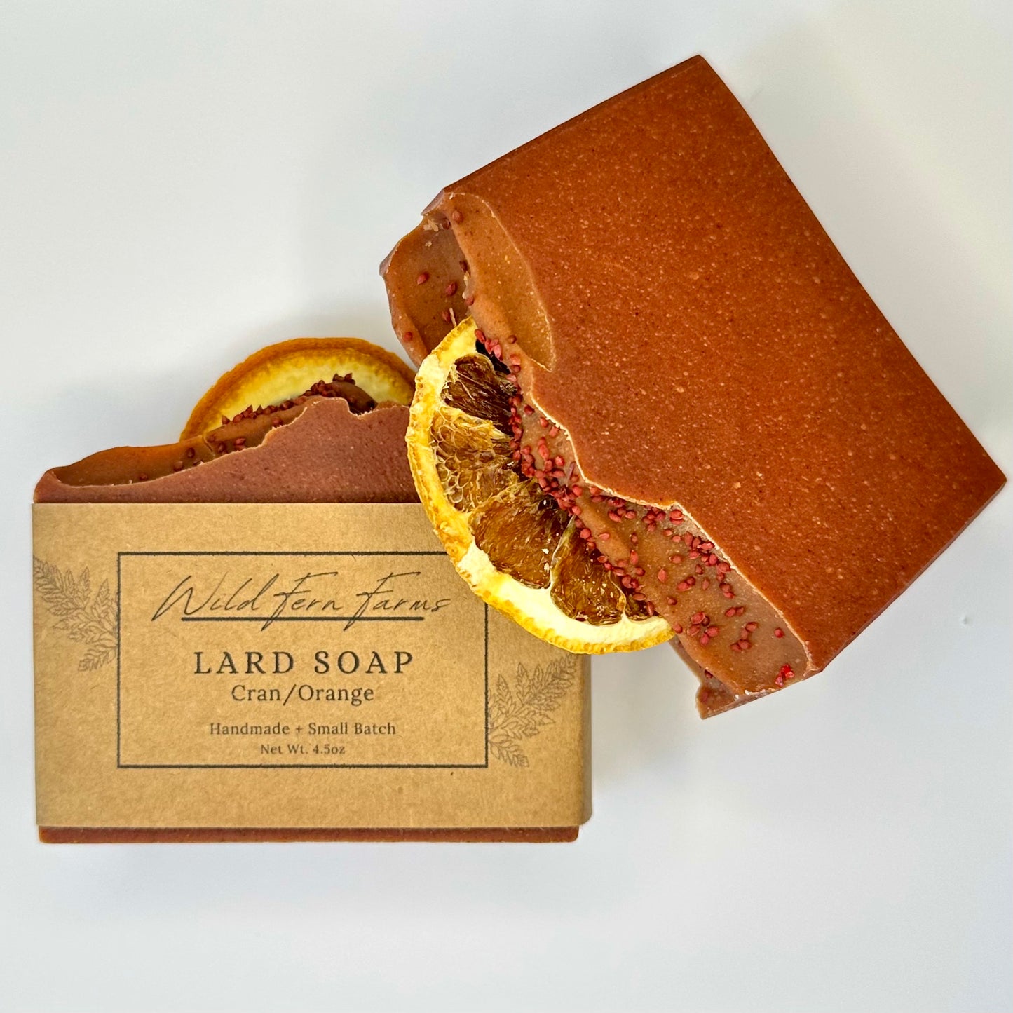 Lard Soap; Cran/Orange