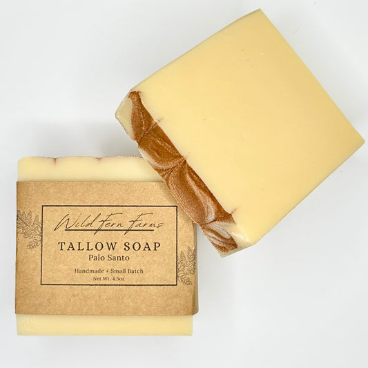 Tallow Soap; Palo Santo