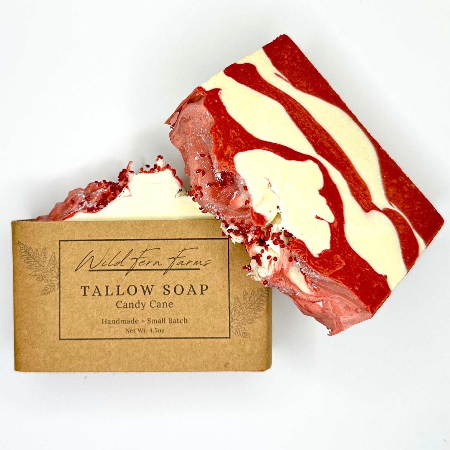 Tallow Soap; Candy Cane