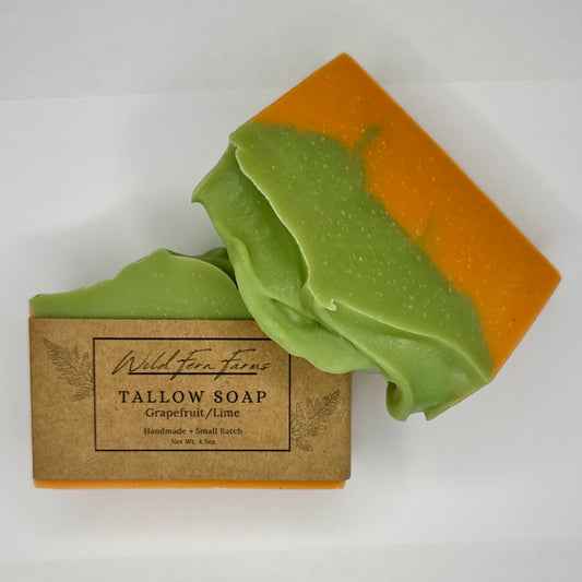 Tallow Soap; Grapefruit/Lime