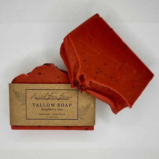 Tallow Soap; Raspberry Jam