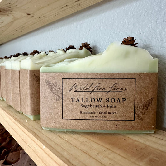 Tallow Soap; Sagebrush + Pine