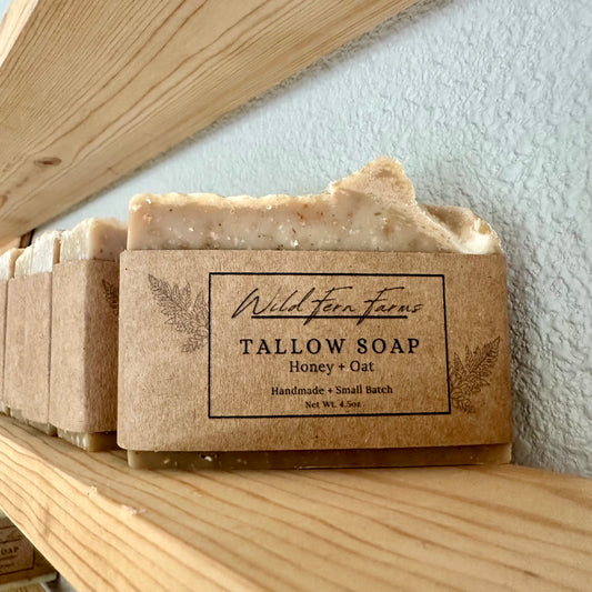 Tallow Soap; Honey + Oat