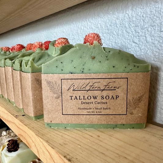 Tallow Soap; Desert Cactus